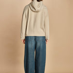 felpa double con cappuccio. PUL0123 BLA0225W soeur 