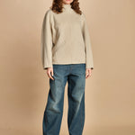felpa double con cappuccio. PUL0123 BLA0225W soeur 