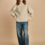 felpa double con cappuccio. PUL0123 BLA0225W soeur 