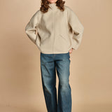 felpa double con cappuccio. PUL0123 BLA0225W soeur 