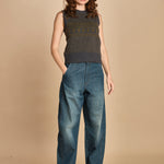 gilet jaquard. PUL0296 GRI5925W soeur 