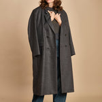 gilet jaquard. PUL0296 GRI5925W soeur 