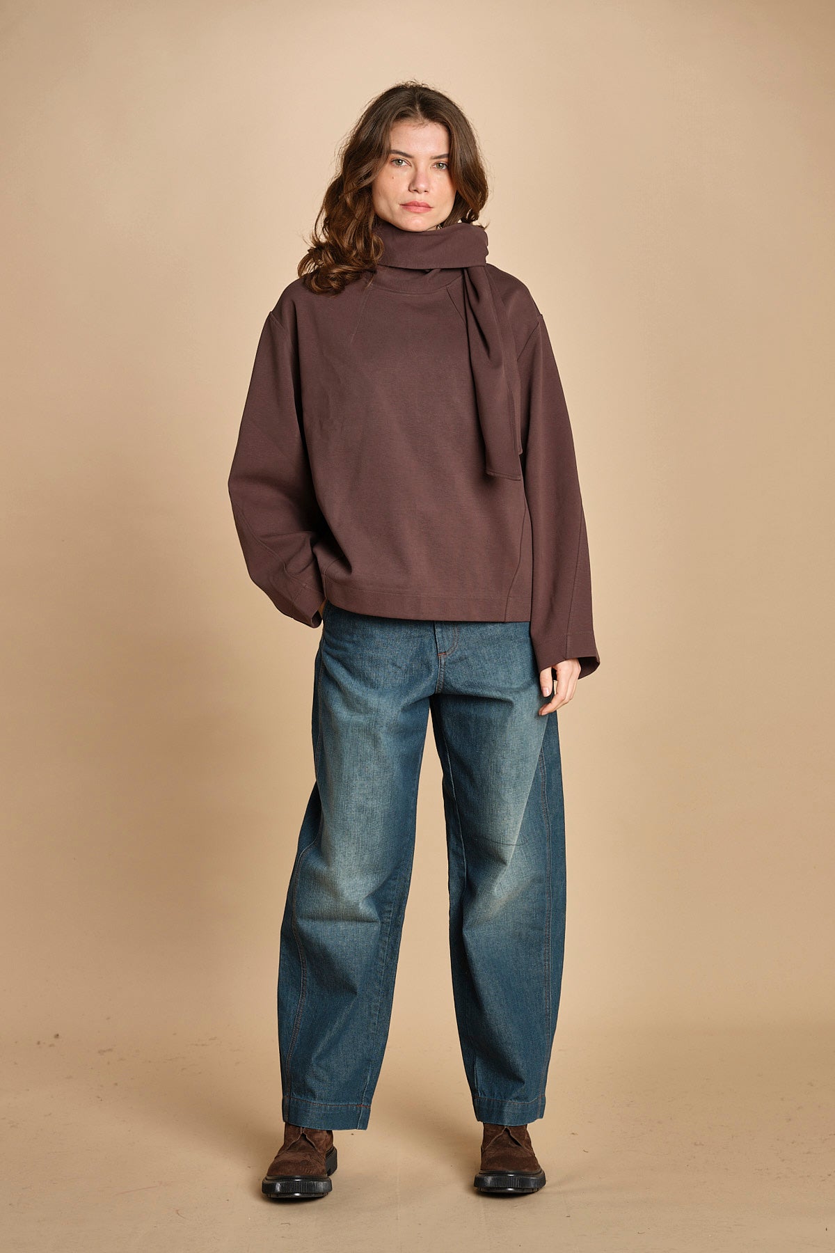 top in jersey con nodo. SWE0400FREJA MAR45 soeur 