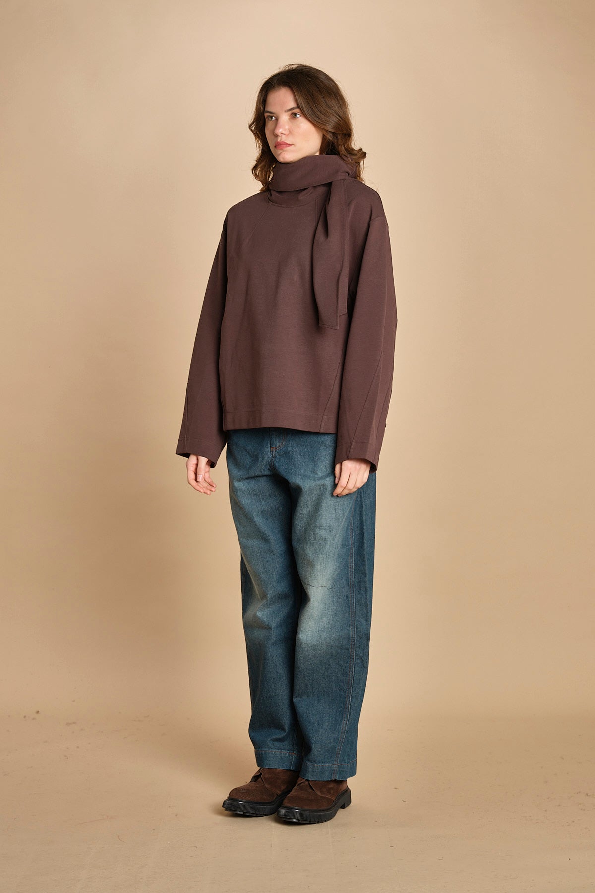 top in jersey con nodo. SWE0400FREJA MAR45 soeur 