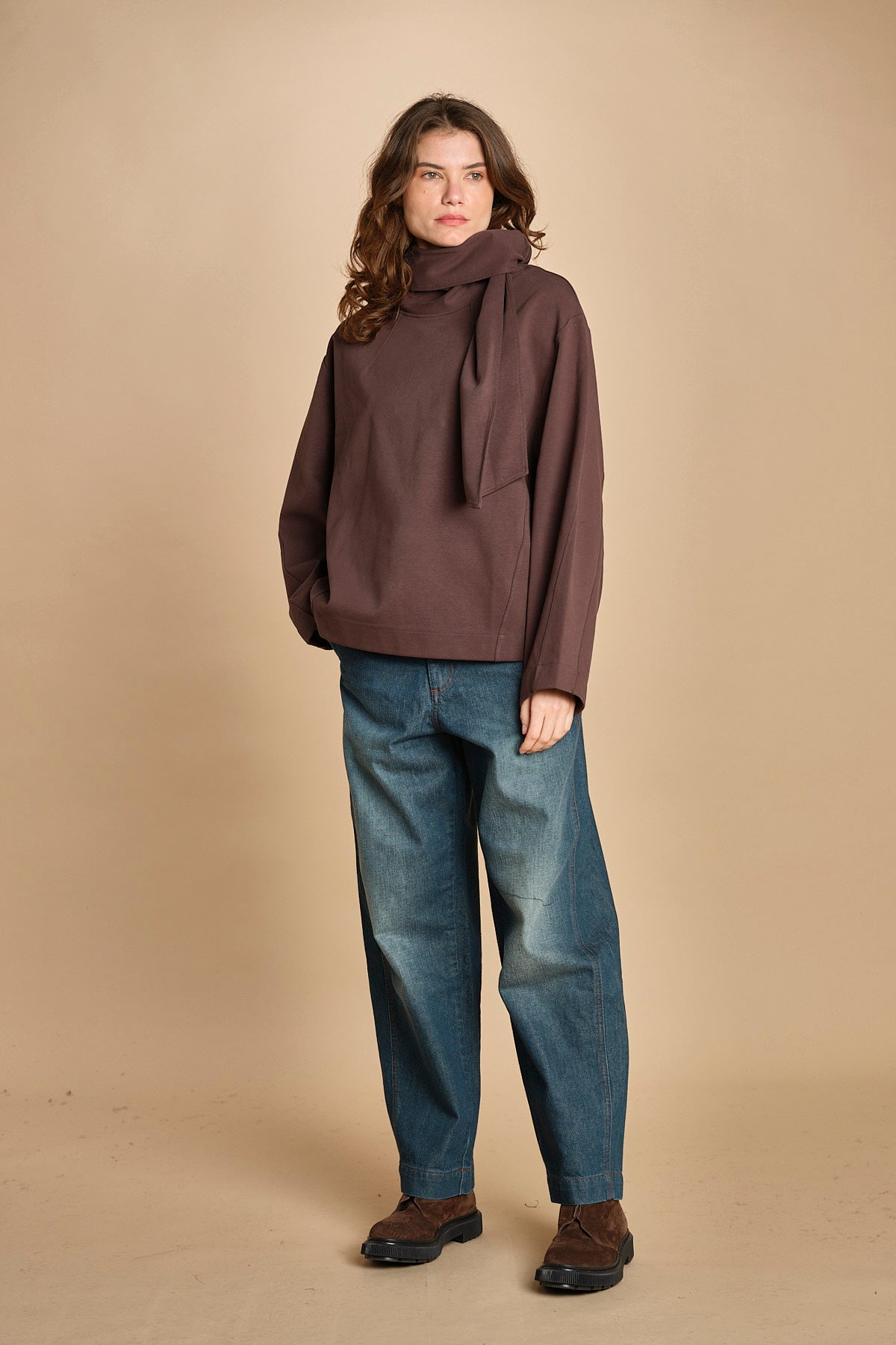 top in jersey con nodo. SWE0400FREJA MAR45 soeur 