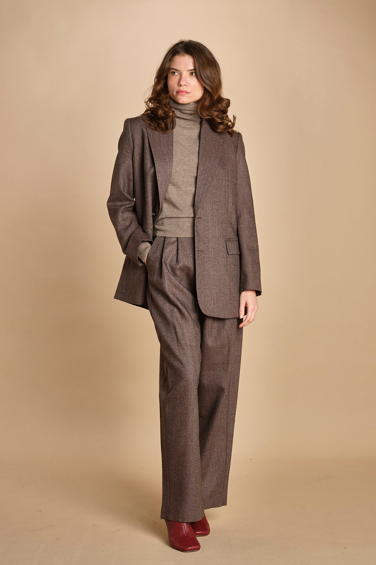 blazer over due bottoni occhio di pernice. VES0049 MAR1025 soeur 