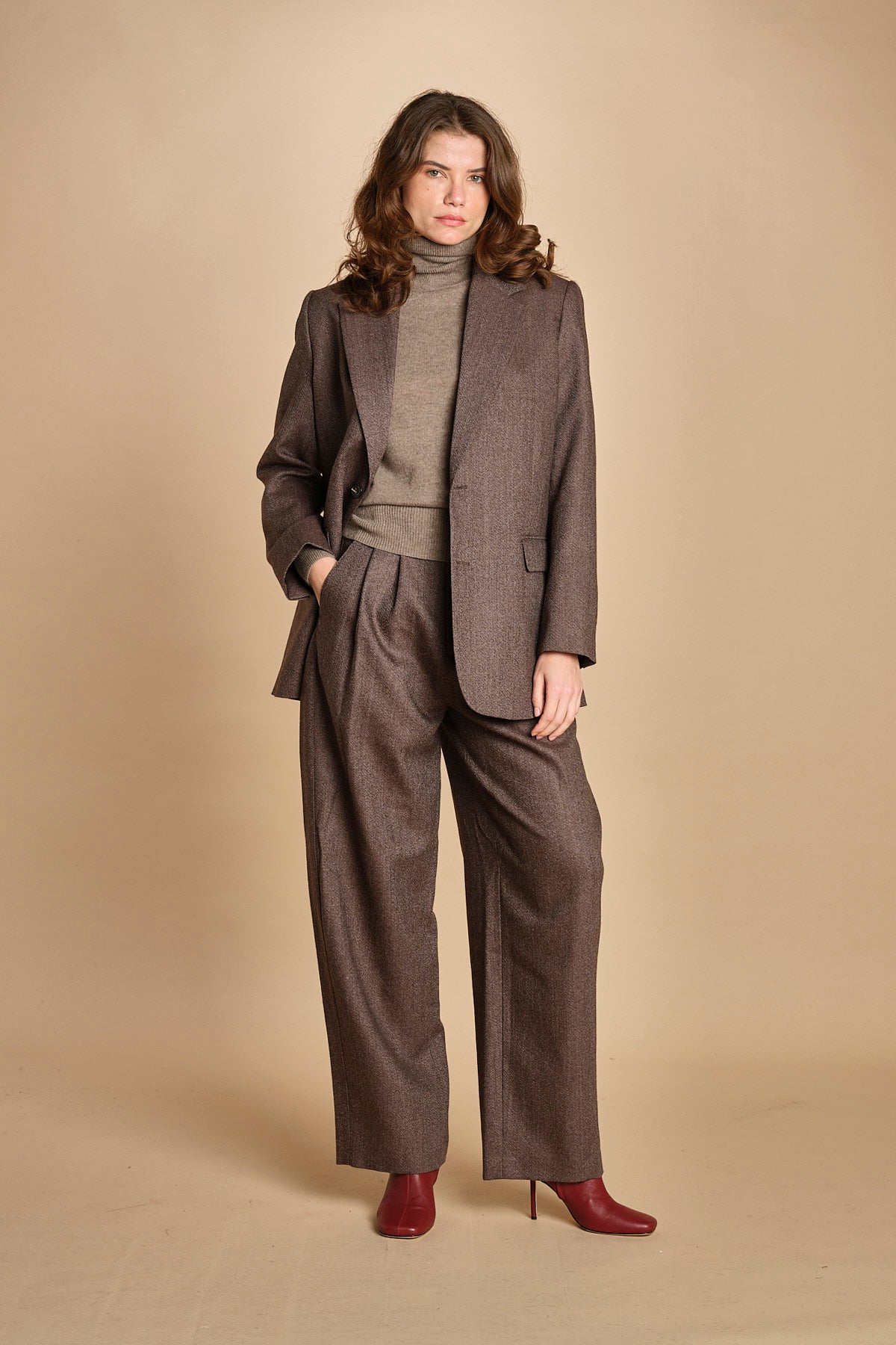 blazer over due bottoni occhio di pernice. VES0049 MAR1025 soeur 