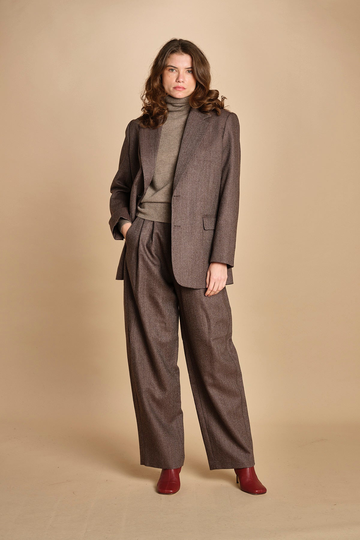 blazer over due bottoni occhio di pernice. VES0049 MAR1025 soeur 