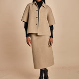 giacca camicia in panno BARDI CARDBOARD sofie d'hoore 