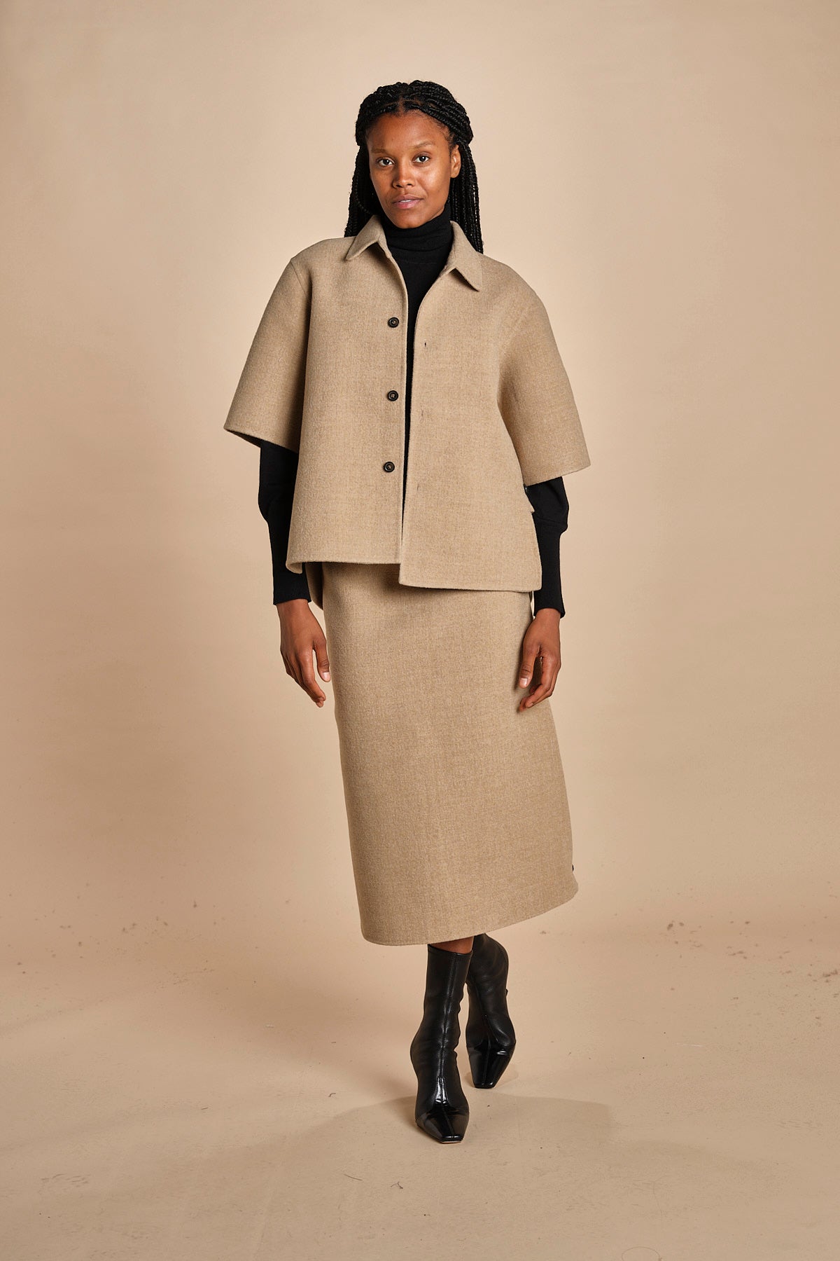 giacca camicia in panno BARDI CARDBOARD sofie d'hoore 