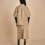 giacca camicia in panno BARDI CARDBOARD sofie d'hoore 