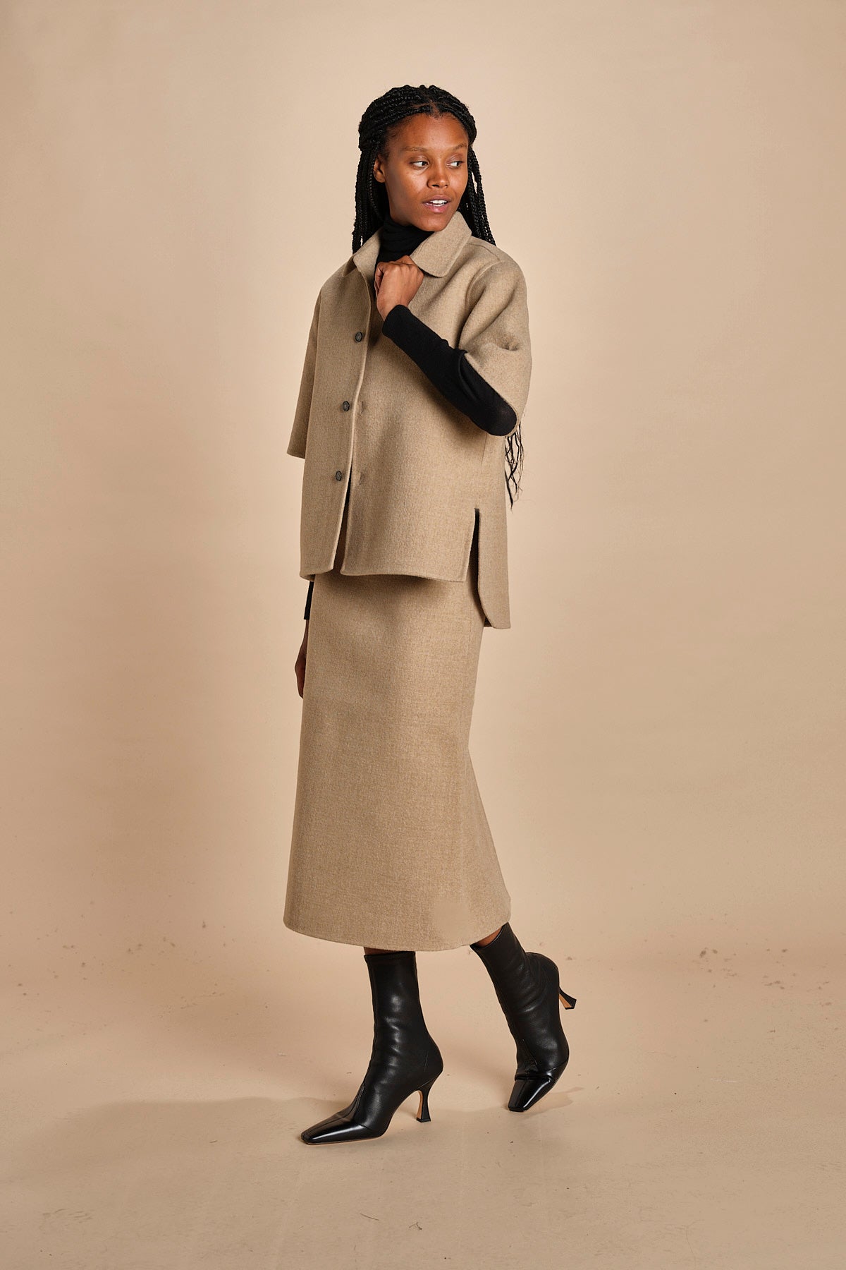 giacca camicia in panno BARDI CARDBOARD sofie d'hoore 
