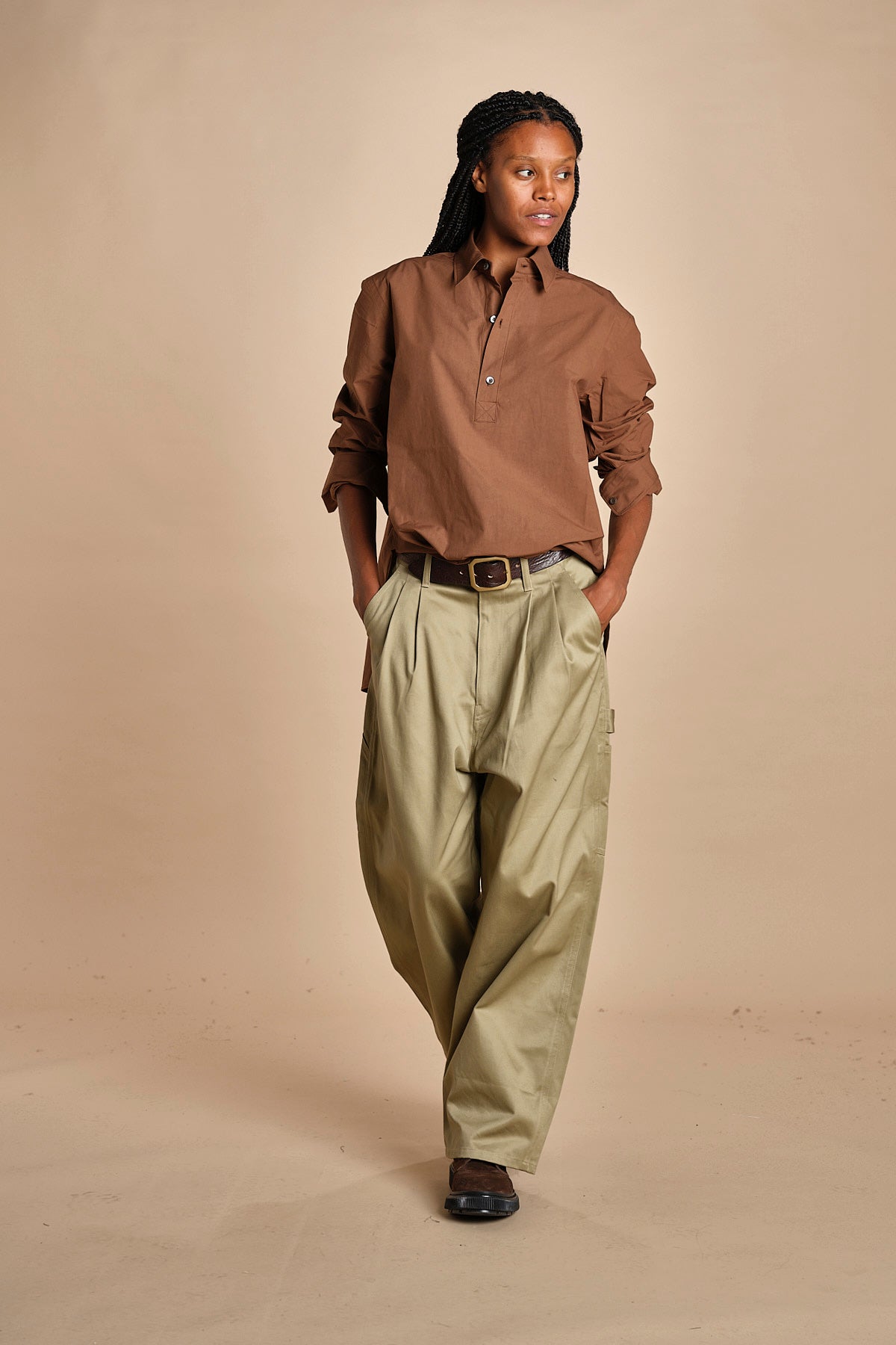 polo camicia BEUYS CHESTNUT sofie d'hoore 