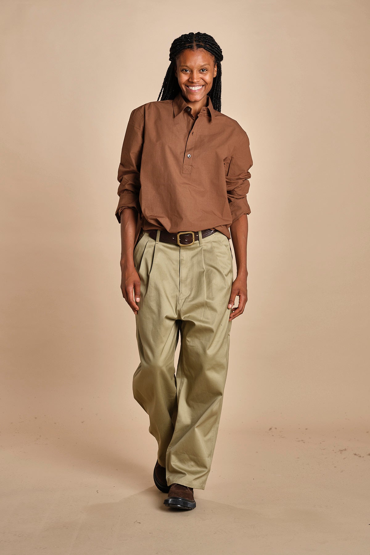 polo camicia BEUYS CHESTNUT sofie d'hoore 