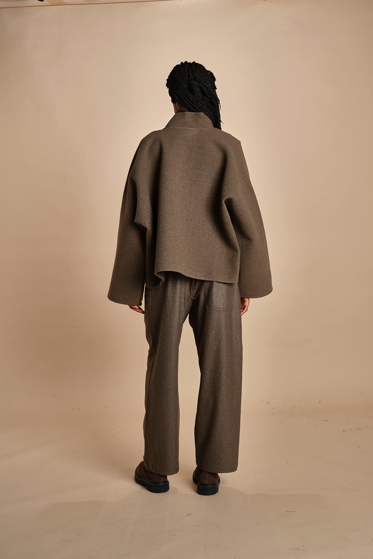 easy jacket in panno CAPA MINK TAN sofie d'hoore 