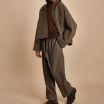easy jacket in panno CAPA MINK TAN sofie d'hoore 