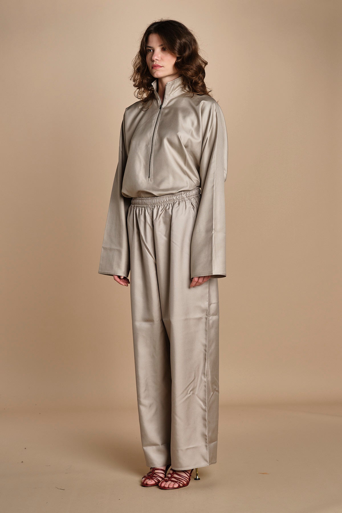 PASCH pantalone in seta con coulisse PASCH STONE sofie d'hoore 