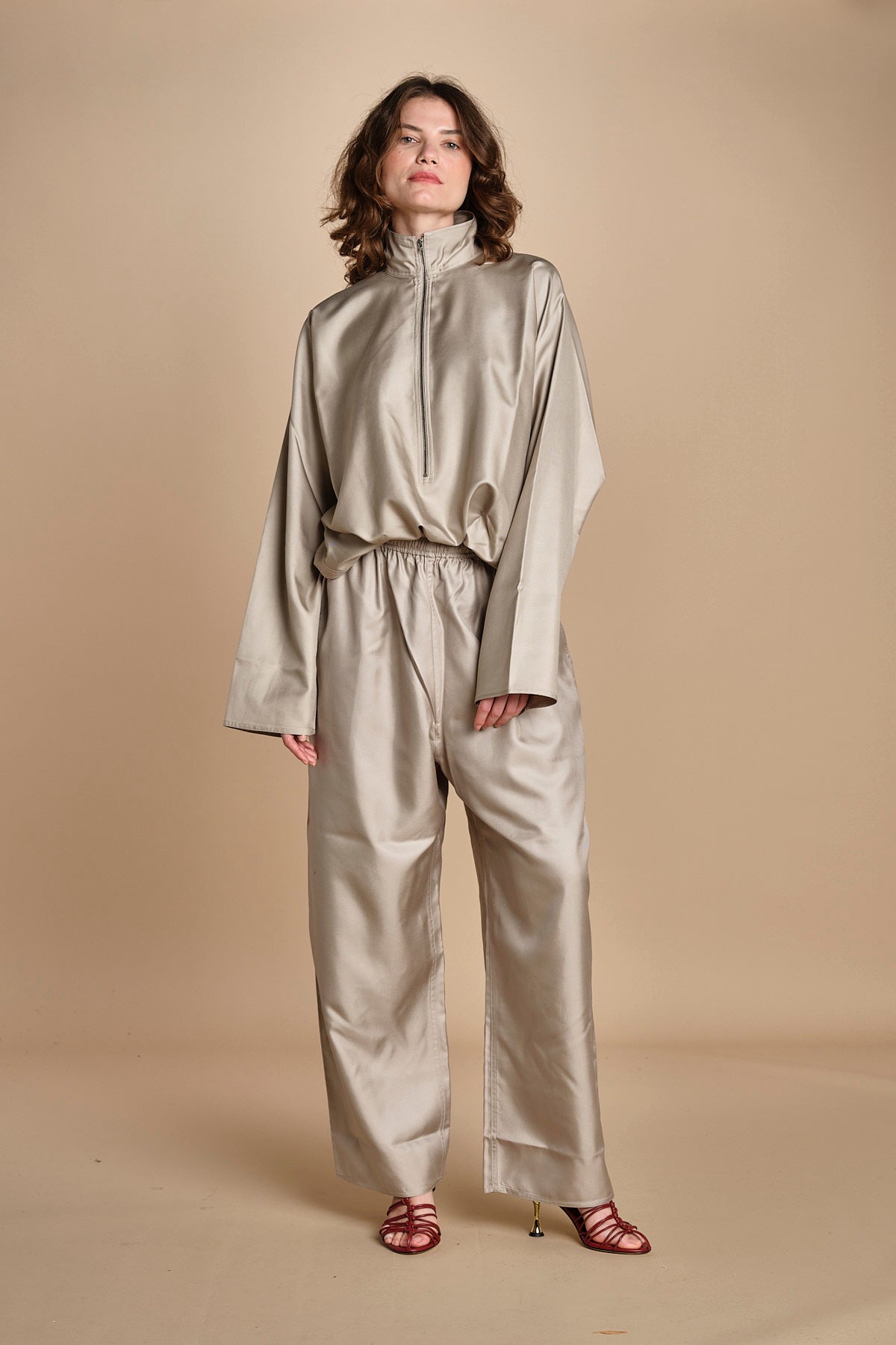 PASCH pantalone in seta con coulisse PASCH STONE sofie d'hoore 