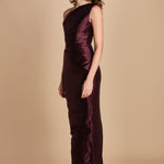 maxidress in taffetà KIRA AMETHYST solace 