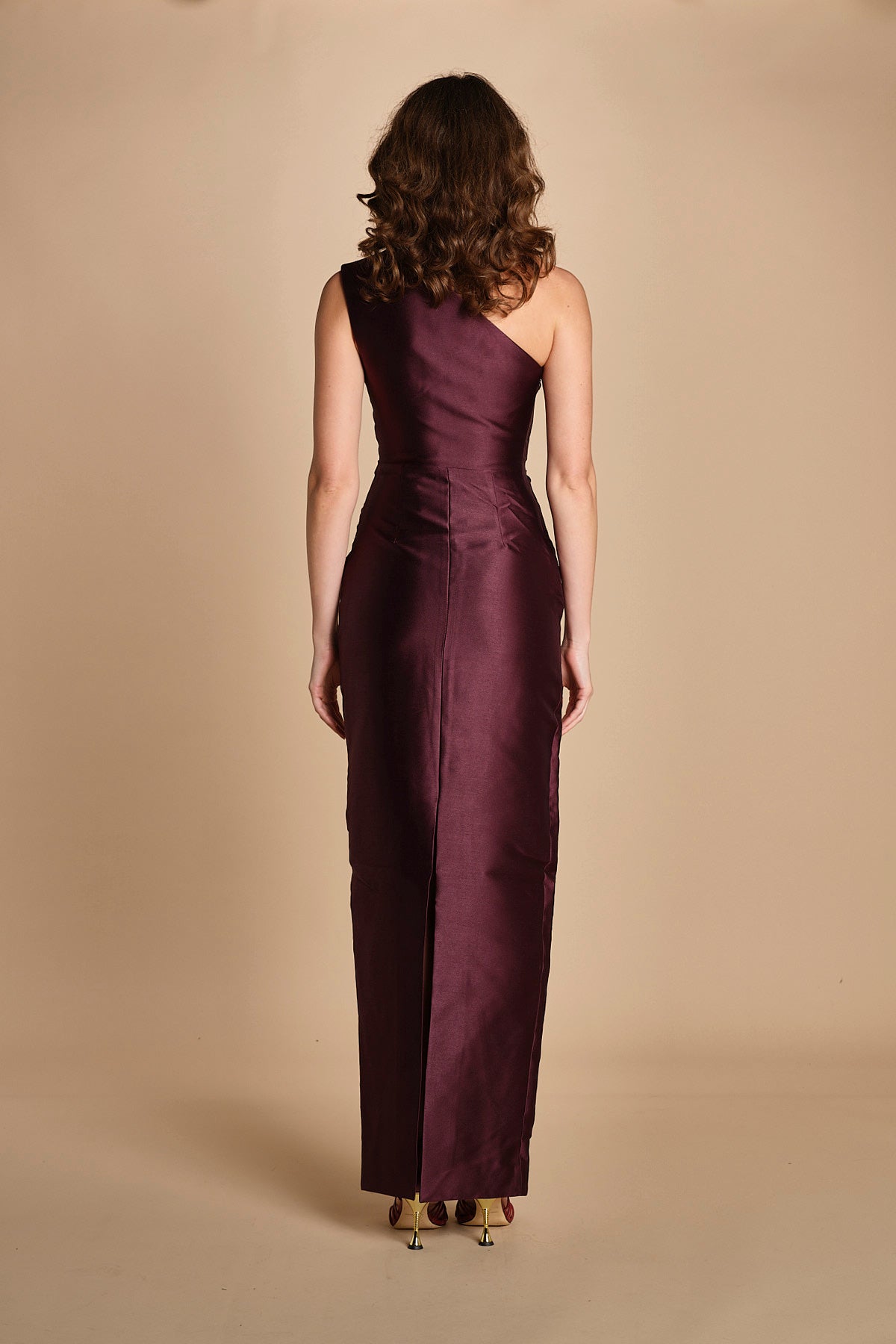 maxidress in taffetà KIRA AMETHYST solace 