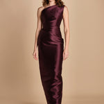 maxidress in taffetà KIRA AMETHYST solace 