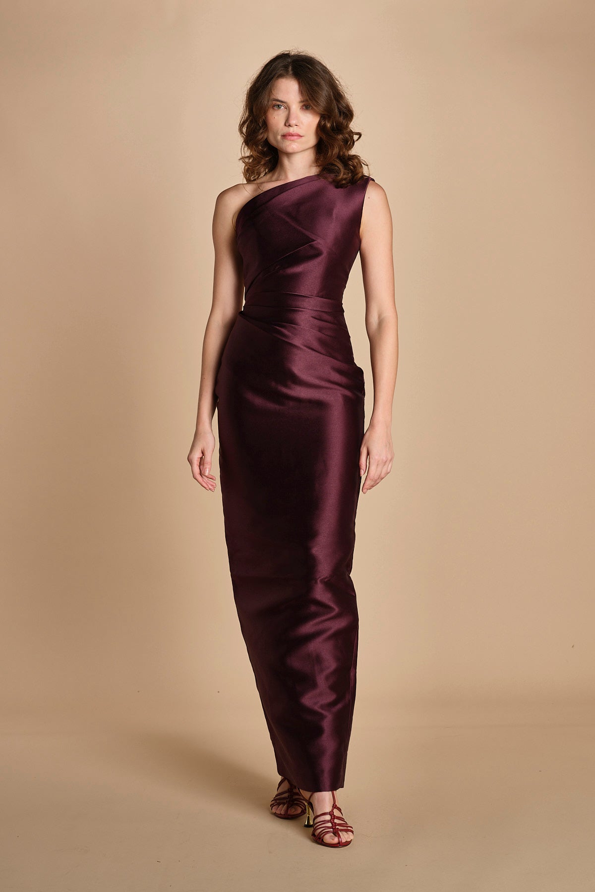 maxidress in taffetà KIRA AMETHYST solace 