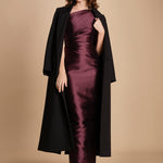 maxidress in taffetà KIRA AMETHYST solace 