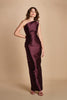 maxidress in taffetà