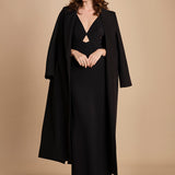 maxidress con spalline sottili incrociate MILLY BLACK solace 