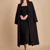 tubino manica lunga con spalle scoperte YUNI BLACK solace 