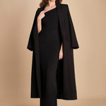 maxidress monospalla con manica a campana ALINA BLACK solace 