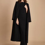 maxidress con scollo a barca e schiena nuda IMOGEN BLACK solace 