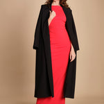 maxidress con scollo a barca e schiena nuda IMOGEN RED solace 