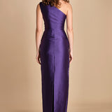maxidress in taffetà KIRA RAISIN solace 