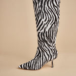 stivale alto zebrato PETRA CALF F870ZBR ZBR studio AMELIA 