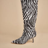 stivale alto zebrato PETRA CALF F870ZBR ZBR studio AMELIA 