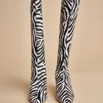 stivale alto zebrato PETRA CALF F870ZBR ZBR studio AMELIA 