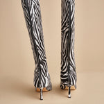 stivale alto zebrato PETRA CALF F870ZBR ZBR studio AMELIA 