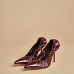 pump arricciata t.90 RHODES 90 F882CRN BOR studio AMELIA 