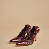 pump arricciata t.90 RHODES 90 F882CRN BOR studio AMELIA 