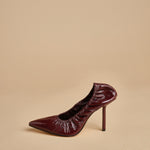 pump arricciata t.90 RHODES 90 F882CRN BOR studio AMELIA 