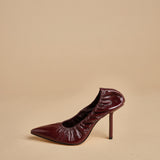 pump arricciata t.90 RHODES 90 F882CRN BOR studio AMELIA 