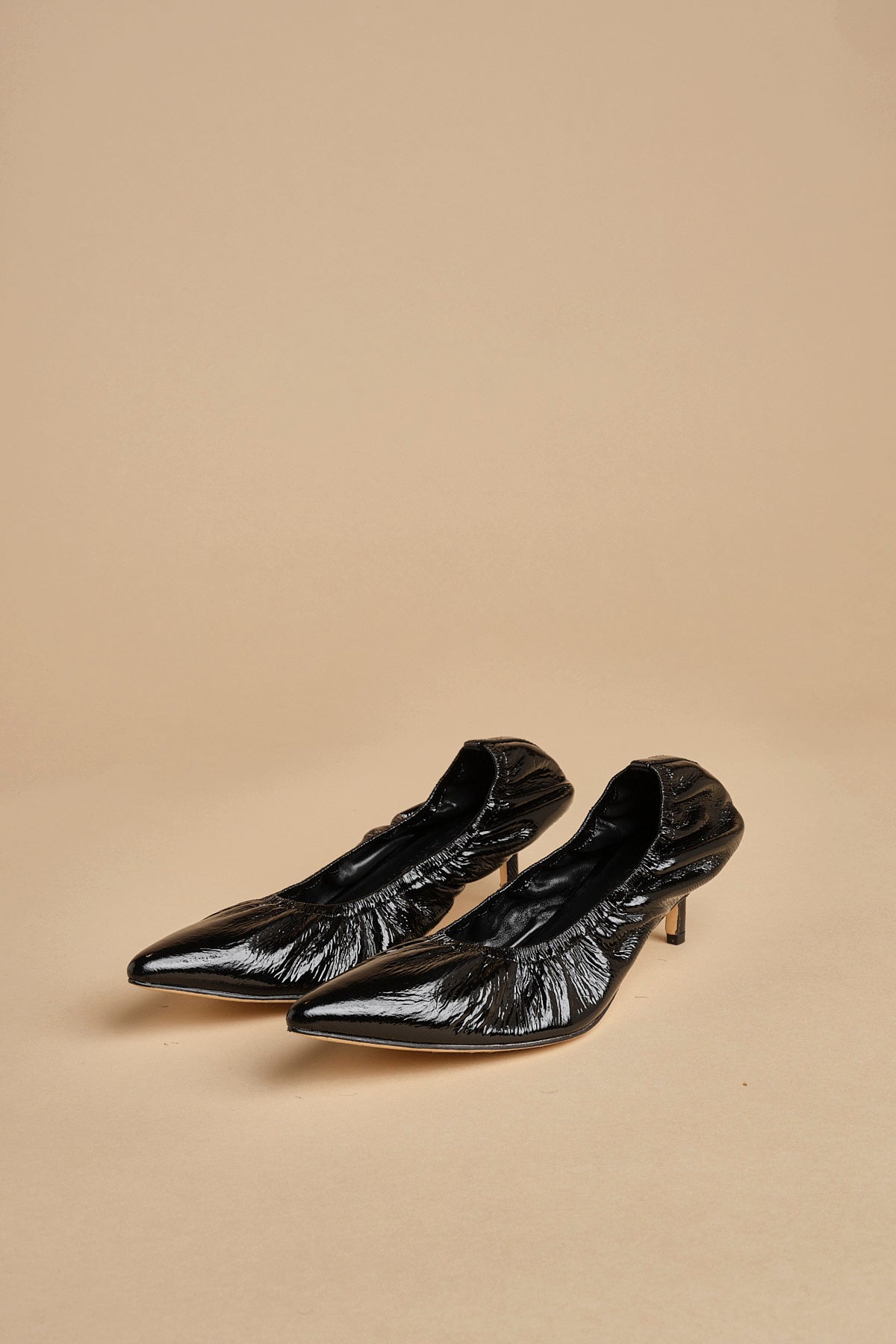 pump arricciata t.50 RHODES 50  F883CRN BLK studio AMELIA 
