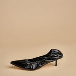 pump arricciata t.50 RHODES 50  F883CRN BLK studio AMELIA 