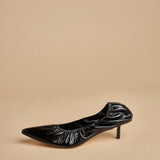 pump arricciata t.50 RHODES 50  F883CRN BLK studio AMELIA 