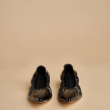pump arricciata t.50 RHODES 50  F883CRN BLK studio AMELIA 