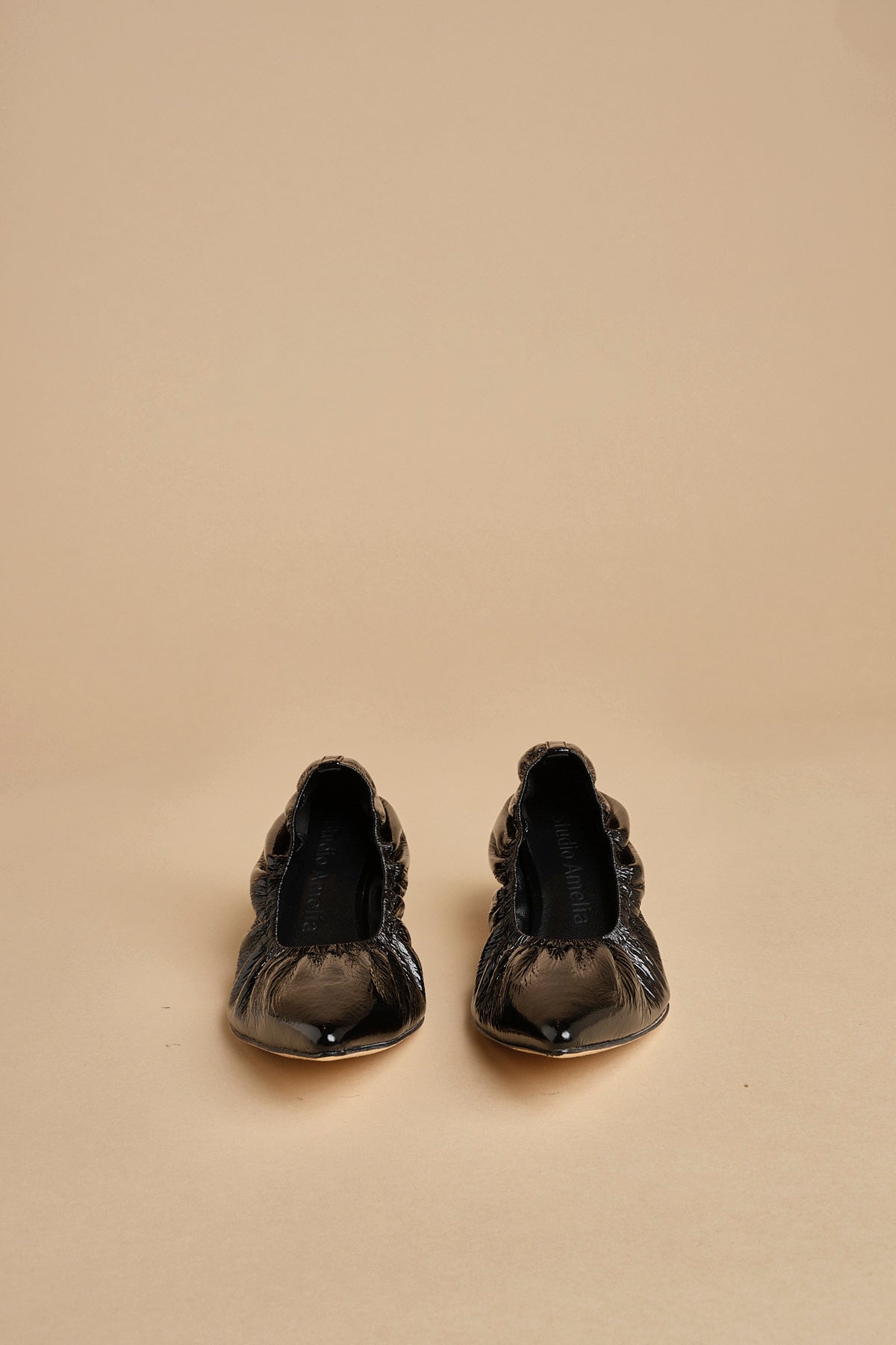 pump arricciata t.50 RHODES 50  F883CRN BLK studio AMELIA 