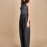 pantalone in tela con 2 pinces ACUNA SNW SLATE MELANGE studio nicholson 