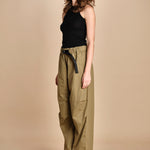 pantalone cargo CARO SNM MILITARY GREEN studio nicholson 