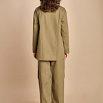 camicia collo guru DIMAS SNW MILITARY GREEN studio nicholson 